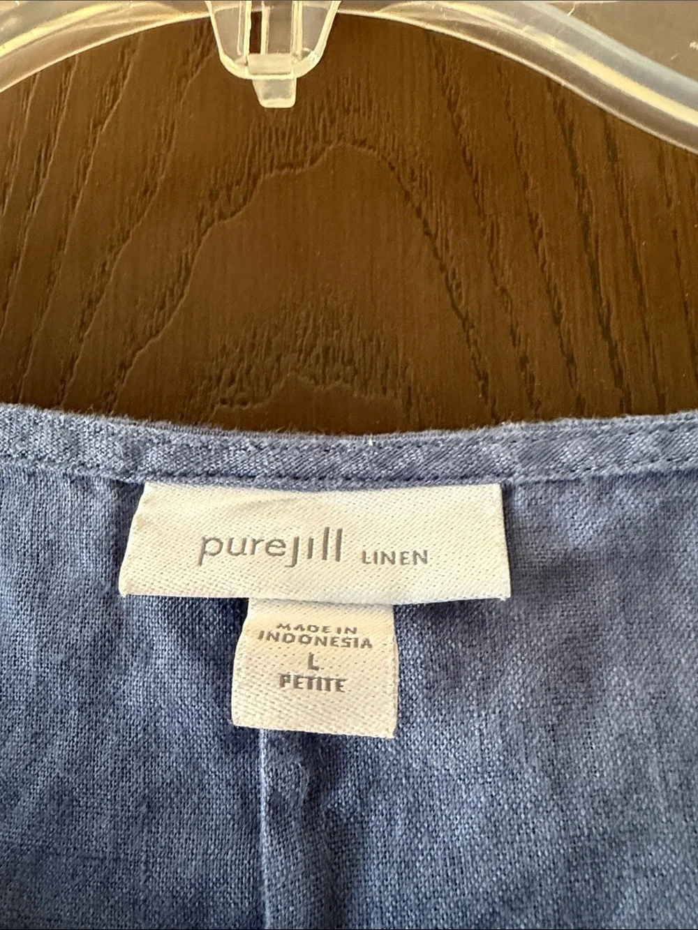 J Jill 2 pc, Relaxed Linen Tunic Top and capris(M) in Light Periwinkle. Top/L.